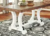 Ashley Furniture D546/35/01(6)/60 Valebeck - 8 Pc. - Dining Room Table, 6 Side Chairs, Server - White / Brown