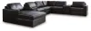 Ashley Furniture 74305S47 Ashley Furniture 74305S47 Modmax II - 8-Piece Sectional With LAF Corner Chaise And Audio Consoles - Black