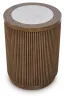 Ashley Furniture T658-6 Hadonna - Round End Table - Brown