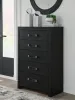 Ashley Furniture PCB1115-46 Ashley Furniture PCB1115-46 Maeling - Five Drawer Chest - Black