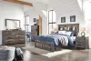 Ashley Furniture B211B21 Ashley Furniture B211B21 Drystan - Full Bookcase Bed With 2 Storage Drawers - Brown / Beige