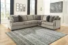 Ashley Furniture 56103S2 Ashley Furniture 56103S2 Bovarian - Left Arm Facing Loveseat 3 Pc Sectional - Stone