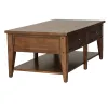Liberty Furniture 210-OT-3PCS Lake House - 3 Piece Table Set (1 Cocktail 2 End Tables) - Rustic Brown
