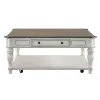 Liberty Furniture 244-OT1014 Magnolia Manor - Oversized Square Cocktail Table - Antique White