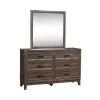 Liberty Furniture 384-BR-DM Ridgecrest - Dresser & Mirror - Light Brown