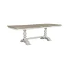 Liberty Furniture 661W-CD-TRS Whitney - Trestle Table - Antique Linen / Weathered Gray