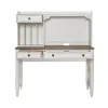 Liberty Furniture 244-HOJ-LSLD Liberty Furniture 244-HOJ-LSLD Magnolia Manor - 5 Piece Home Office Set (L Shaped Desk & Hutch) - Antique White