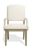 Riverside Furniture 59453 Myra - Upholstered Arm Dining Chair (Set of 2) - Natural