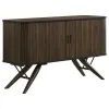 CoasterEssence 115275 Wes - 2 Door Sideboard Buffet Storage Cabinet - Dark Walnut