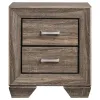 CoasterEveryday 204191KE-S4 Kauffman - 4 Piece Eastern King Bedroom Set - Washed Taupe