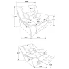 CoasterEveryday 651353 Greer - Upholstered Swivel Glider Recliner Chair - Taupe