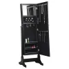 CoasterEssence 901828 Cortez - Cheval Mirror With Jewelry Storage - Black