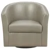 CoasterEssence 902726 Turner - Upholstered Barrel Back Swivel Chair - Champagne