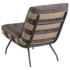 Coaster Fine Furniture 907503 Aloma - Upholstered Tufted Armless Accent Chair - Brown