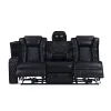 New Classic U1769V-L30P2-BLK Orion II - LAF Sofa With Power Headrest & Footrest - Black