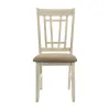Intercon MI-CH-850C-RFO-RTA Mission Casuals - Lattice Chair - Rustic White / French Oak
