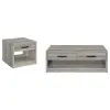 Coaster Fine Furniture 707728-S2 Felix - 2 Piece Coffee And End Table Set - Gray Driftwood