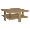 Coaster Fine Furniture 707718-S3 Dawn - 3 Piece Round Coffee And End Table Set - Mango Brown