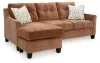 Benchcraft® 6720468 Amity Bay - Sofa Chaise Queen Sleeper - Clay