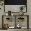 Liberty Furniture 525-OT1030 Liberty Furniture 525-OT1030 Bayhill Trellis - Sofa Table - Honey / Black Metal Accents