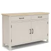 Riverside Furniture 79456 Glenndale - Buffet - Aged White / Wheat