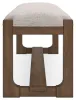 Ashley Furniture D974-00 Cabalynn - Large Uph Dining Room Bench - Oatmeal / Light Brown