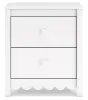 Ashley Furniture EB1810-292 Hallityn - Two Drawer Night Stand - White