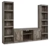 Ashley Furniture EW0440W9 Wynnlow - 3-Piece Entertainment Center - Gray