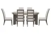 Pulaski Furniture P402230-KIT21 Pulaski Furniture P402230-KIT21 Anderson Park - Round Dining Table With 6 Upholstered Side Chairs - Moose Trail / Frontier Brown