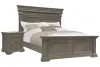 Pulaski Furniture P413-BR-K5-KIT1 Pulaski Furniture P413-BR-K5-KIT1 Madison Ridge - California King Panel Bed With Nightstand - Natural Bark