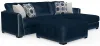 Jackson Furniture Industries 2223/63/76/28-68 Jackson Furniture Industries 2223/63/76/28-68 Jetson - 2 Piece Sofa / RSF Chaise With Comfort Coil Seat Cushions, 4 Included Accent Pillows & Cocktail Ottoman - Nile