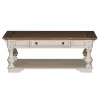 Liberty Furniture 498-OT-3PCS Liberty Furniture 498-OT-3PCS Morgan Creek - 3 Piece Table Set (1 Cocktail 2 End Tables) - Antique White / Wirebrushed Tobacco Accents