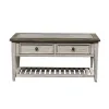 Liberty Furniture 824-OT1010 Heartland - Rect Ceiling Tile Cocktail Table - Antique White / Tobacco Tops