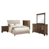 CoasterEssence 300525F-S5 Devon - 5 Piece Full Bedroom Set - Burnished Oak