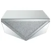 CoasterElevations 722508 Amore - Square Mirrored Acrylic Crystal Coffee Table - Silver