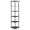 CoasterEveryday 800279 Bonwick - Wood 5-Shelf Corner Bookshelf - Cappuccino