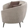 Coaster Fine Furniture 504838 Ellorie - Upholstered Channel Back Curved Loveseat - Beige