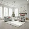 Intercon SY-LS-BWN61-GPH-C Baldwin - Loveseat With 2 Pillows - Dalton Graphite
