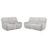 Coaster Fine Furniture 610521P-S2 Sylmar - 2 Piece Chenille Power Reclining Sofa Set - Dove Gray