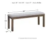 Ashley Furniture D631-00 Moriville - Upholstered Bench - Beige