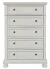 Ashley Furniture B742-46 Robbinsdale - Five Drawer Chest - Antique White