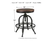 Ashley Furniture D546-224 Valebeck - Swivel Barstool (Set of 2) - Brown / Black