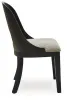 Ashley Furniture D821-01 Rowanbeck - Dining Upholstered Side Chair (Set of 2) - Gray / Black