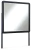 Ashley Furniture B821/31/36/58/94 Ashley Furniture B821/31/36/58/94 Rowanbeck - 4 Pc. - Dresser, Mirror, California King Upholstered Panel Bed - Gray / Black