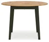 Ashley Furniture D401-15 Ashley Furniture D401-15 Gesthaven - Round Dining Room Drop Leaf Table - Natural / Green