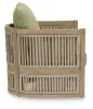 Ashley Furniture PCP604-820 Serena Shores - Lounge Chair With Cushion (Set of 2) - Beige / Green