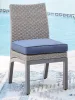 Ashley Furniture PCP418-601 Half Moon Beach - Side Chair With Cushion (Set of 2) - Blue / Gray