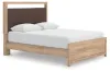 Ashley Furniture PCB1360B10 Ashley Furniture PCB1360B10 Kinlanni - Queen Upholstered Platform Bed - Tan