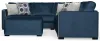 Jackson Furniture Industries 2223/63/59/73/28-68 Jetson - 3 Piece Sectional With Comfort Coil Seat Cushions, 6 Included Accent Pillows & Cocktail Ottoman - Nile