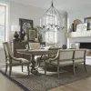 Liberty Furniture 615-DR-6TRS Americana Farmhouse - 6 Piece Trestle Table Set - Dusty Taupe